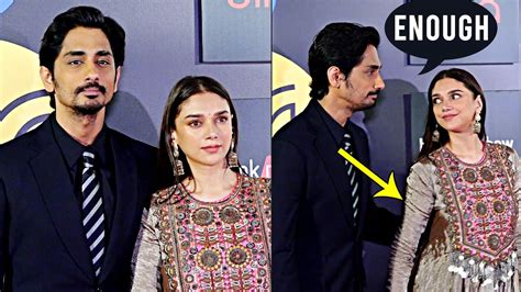 Actor Siddharth With Girlfriend Aditi Rao At Jio Mami Film Festival