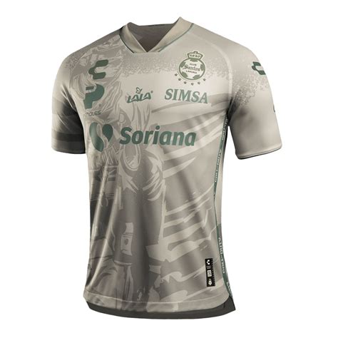 Men S Replica Santos Laguna X Call Of Duty Third Away Soccer Jersey