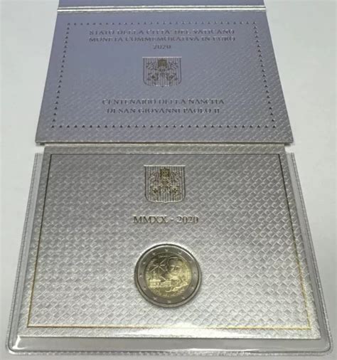 VATICAN 2 Euro En Coffret Brillant Universel 2020 Saint Jean Paul