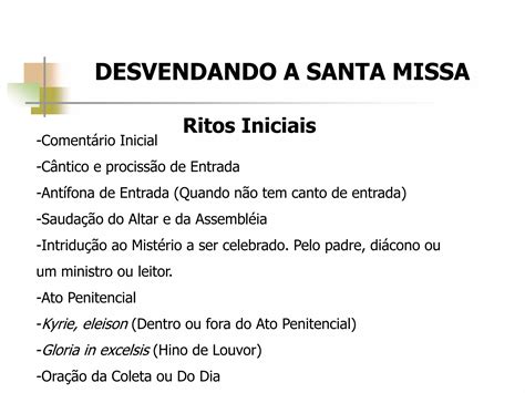 Partes Da Missa Ppt