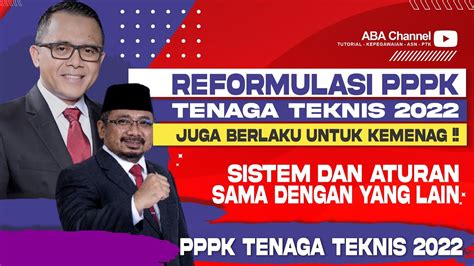 77 72 REFORMULASI UNTUK PPPK TEKNIS KEMENAG JUGA MENINGKAT YouTube