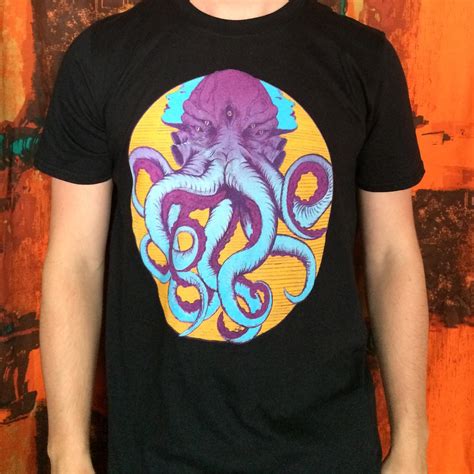 Electric Octopus T Shirt Black Electric Octopus