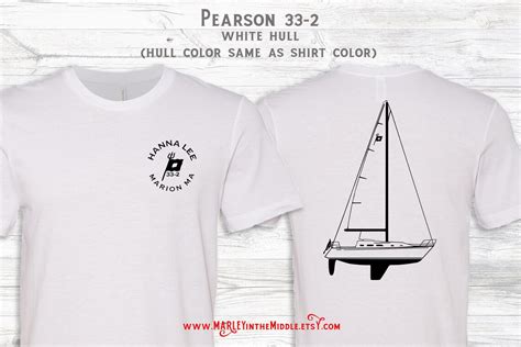 Custom Sailboat Short Sleeve Shirt Your Sailboat Custom Boat Etsy