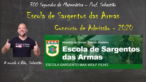 Essa Escola De Sargentos Das Armas Concurso Admiss O