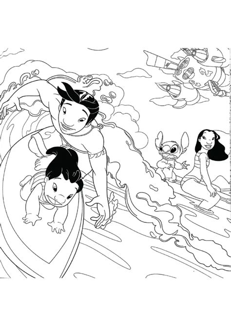 Lilo And Stitch Coloring Pages Printable Coloring Pages