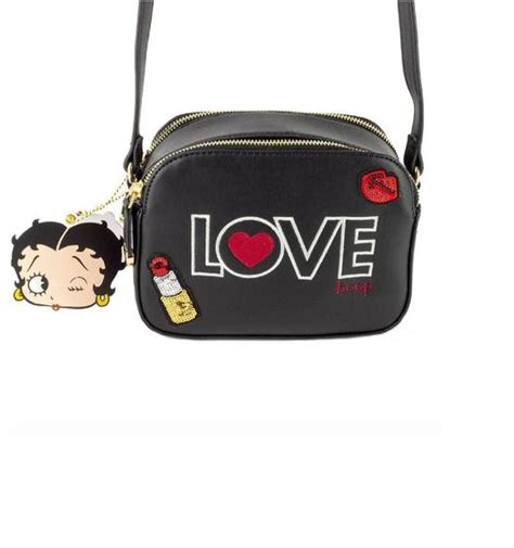 Bolsa Transversal Preta Betty Boop Bp Semax Bolsas Magazine Luiza