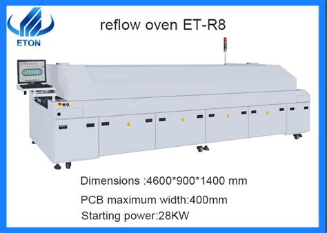 Smt Machine Full Hot Air Eight Temperature Zone Lead Free Reflow