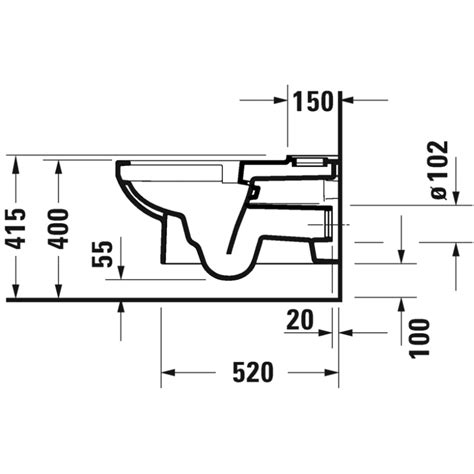 Duravit No1 Wall Mounted Combination Combi Rimless With Douche And