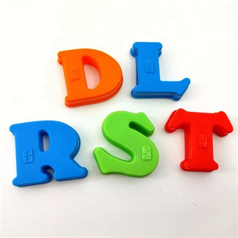 Magnetic Capital Letters With Braille Engraving Vintage Playskool