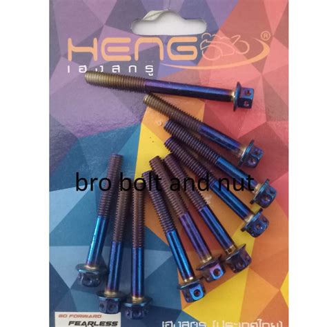 Jual Baut Probolt Stenliss Flower Blue Krengkes Klx Original Heng