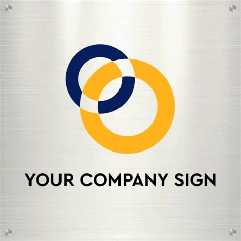 Custom sign - Aluminium sign - square | Choose, Customize and Order ...