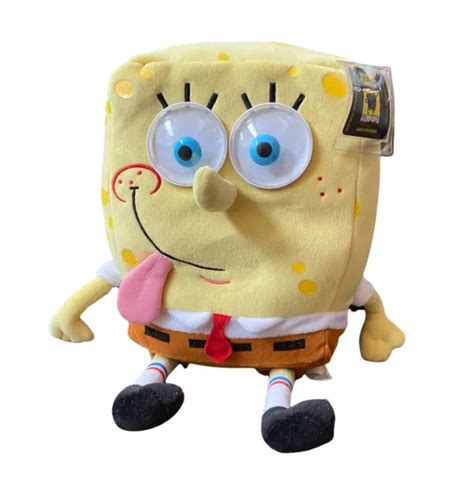 SPONGEBOB SQUAREPANTS TALKING Plush Toy Googly Spring Eyes 2008