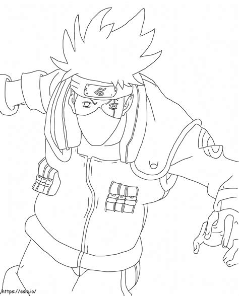 Hatake Kakashi 1 Coloring Page