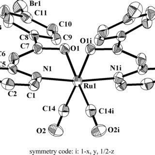 Molecular Structure Of 4 With Atom Numbering Scheme Thermal Ellipsoids