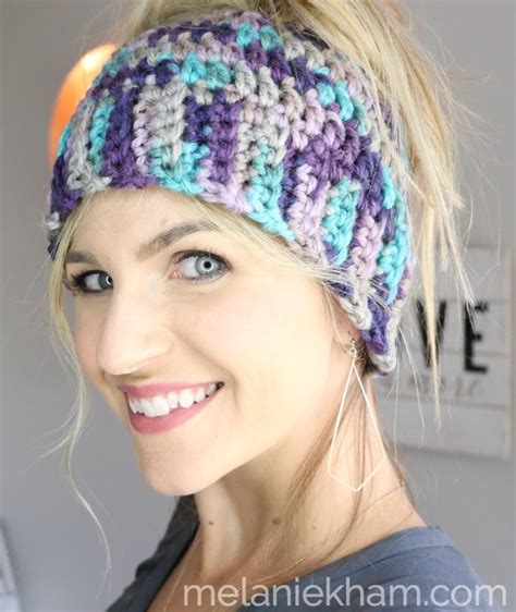 Crochet Chunky Messy Bun Beanie Amelia S Crochet