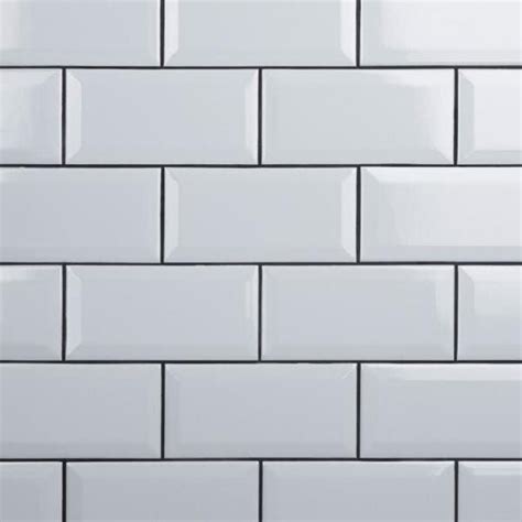 Merola Tile Crown Heights Beveled Glossy White In X In Ceramic