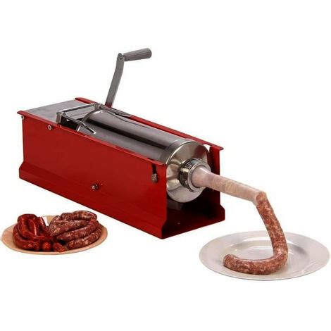 Insaccatrice Manuale Per Salsiccia 3kg In Acciaio Rossa Macchina