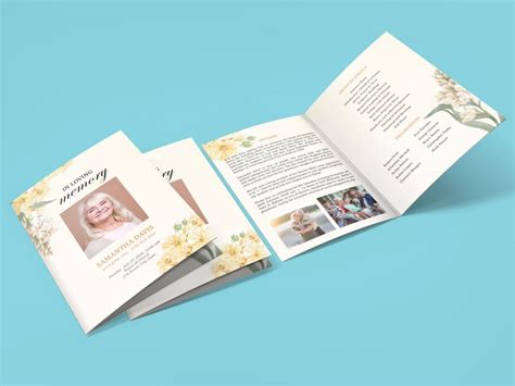 New Funeral Brochure Template For A Custom Funeral Program