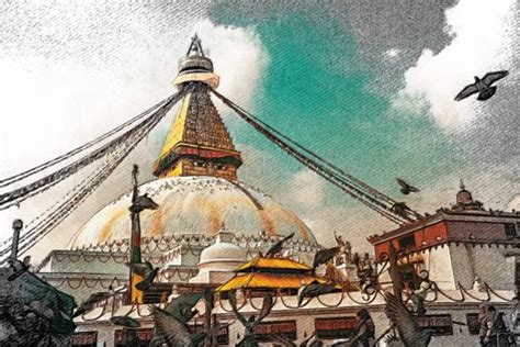 13 Boudhanath Stupa Map Designs & Graphics