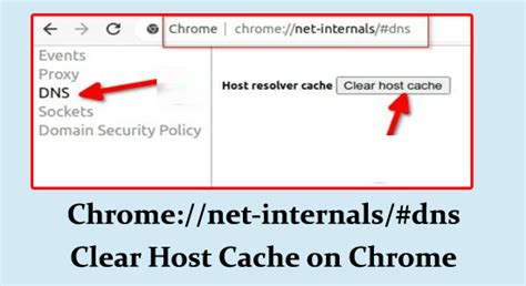 Chrome net internals dns Borrar caché de host en Chrome