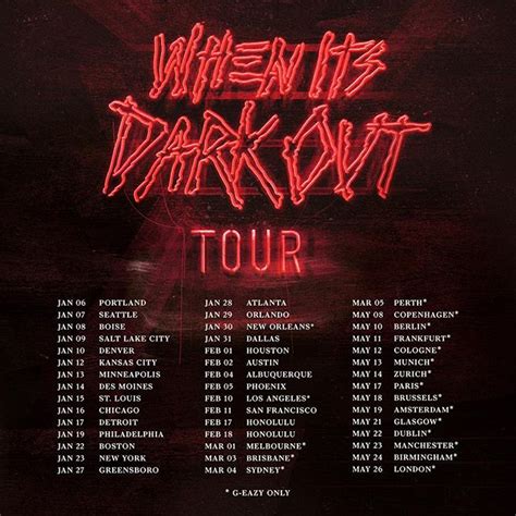 G Eazy A Ap Ferg Announce When It S Dark Out Tour