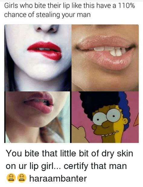 Girl Biting Her Lips Meme Lipstutorial Org