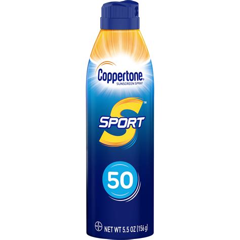 Coppertone Sport Sunscreen Continuous Spray Spf 50 55 Oz