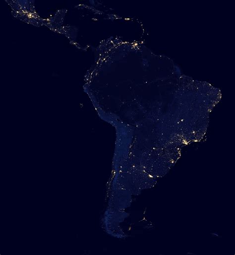 Night Satellite Photos of Earth, U.S., Europe, Asia, World