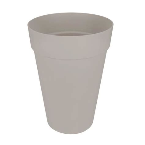 ELHO Loft Urban Pot de fleurs rond Haut 35 Gris Ø 34 x H 45 cm