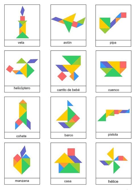 Tangram Figuras Para Imprimir Plantillas Incluidas Figuras Geometricas