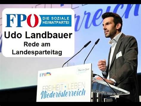 Udo Landbauer FPÖ am Landesparteitag NÖ Wahl 2023 YTK YouTube