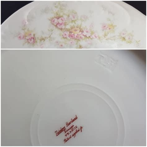 Antique Theodore Haviland Limoges Plates Set Of Salad Dessert