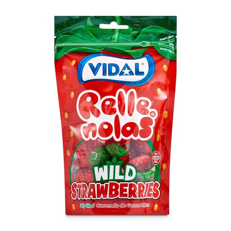 Vicente Vidal Golosinas Fresas Rellenas Vidal Bolsa 180 G