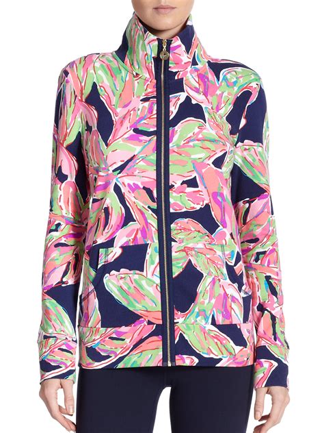 Lilly Pulitzer Leona Zip Front Jacket Lyst