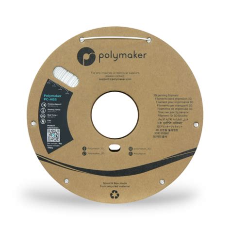 Polymaker PolyMax PC ABS White Polyalkemi