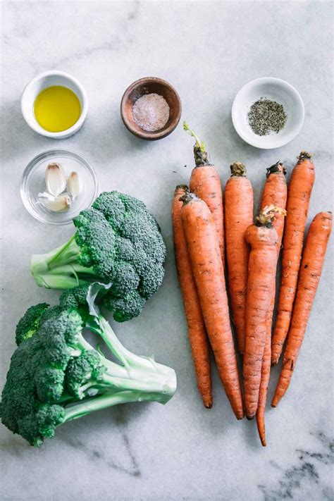 Roasted Broccoli And Carrots ⋆ 5 Ingredients 30 Minutes Super Tasty