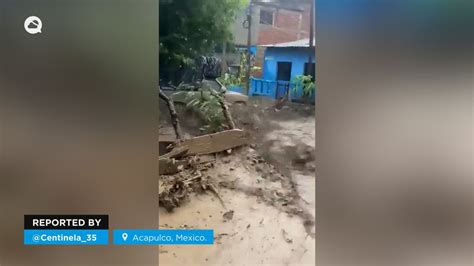 La tormenta tropical Max provoca graves inundaciones en Acapulco México