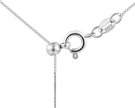 Amazon Hanginthere Sterling Silver Italian Box Chain Necklace