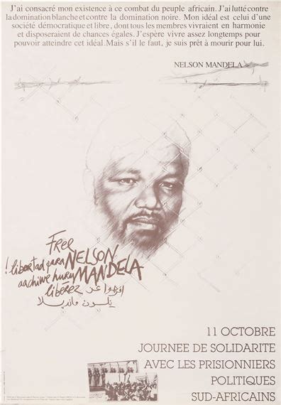 Ernest Pignon Free Nelson Mandela Mutualart