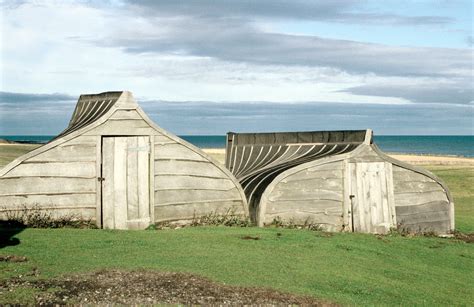 Sheds Made From Upturned Boats Lindisfarne Castle Lindisfarne Holy