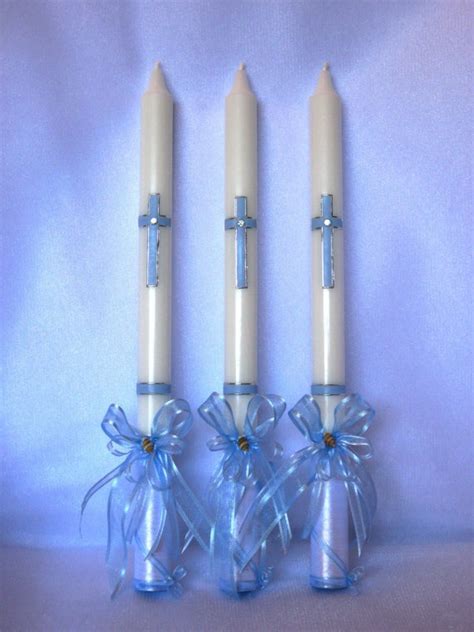 Baptism Candles Andreas Bday And Babtisim Party Pinterest Baptism Candle Baptisms And Candles