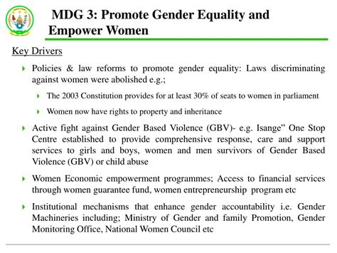 Ppt Rwandas Performance Against Mdgs Powerpoint Presentation Free