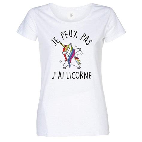 T Shirt Je Peux Pas J Ai Licorne Dab Comme Pogba Cadeau Danseuse Taille S