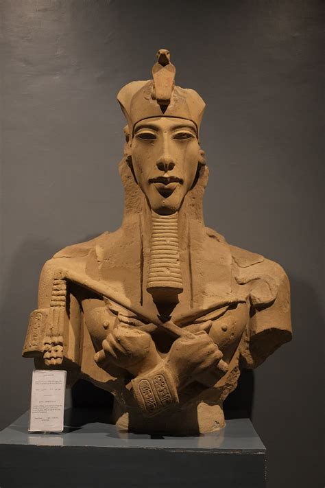 Luxor Museum King Akhenaton Bc Sandstone Karn