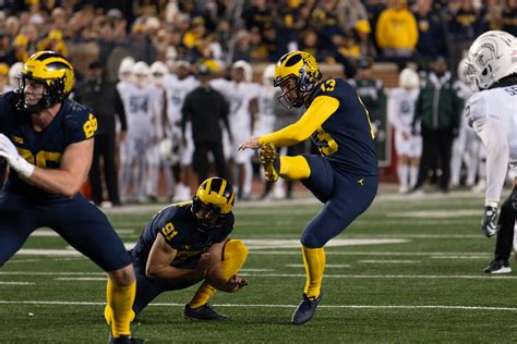 Jake Moody Michigan Football Special Teams Thriving In Adversity