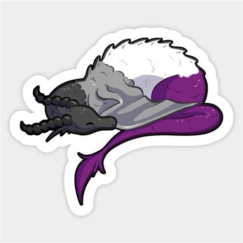 Asexual Pride Dragon Asexual Sticker Teepublic