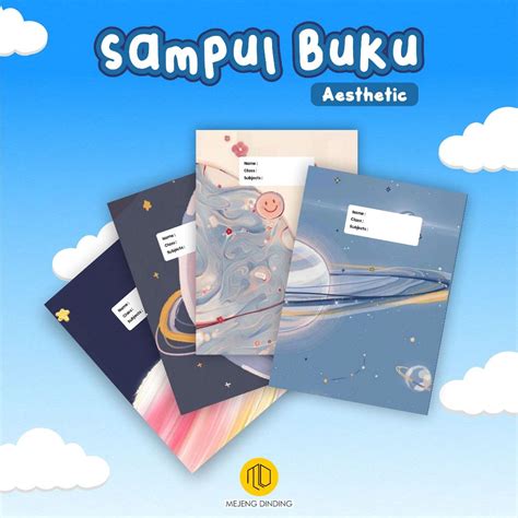 Jual Sampul Buku Aesthetic Isi Pcs Sampul Buku Motif Planet Tata