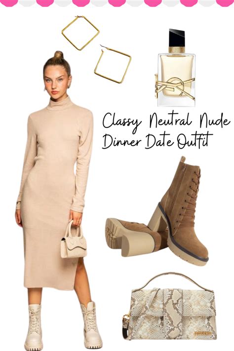 Classy Neutral Nude Dinner Date Outfit Where To Shop It The Catalog By Celine