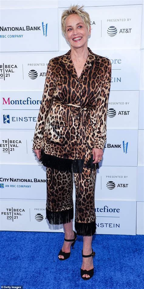 Sharon Stone 63 Turns Back The Clock In A Yellow Bikini As She