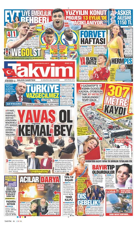 Eyl L Sal Takvim Gazetesi Man Et